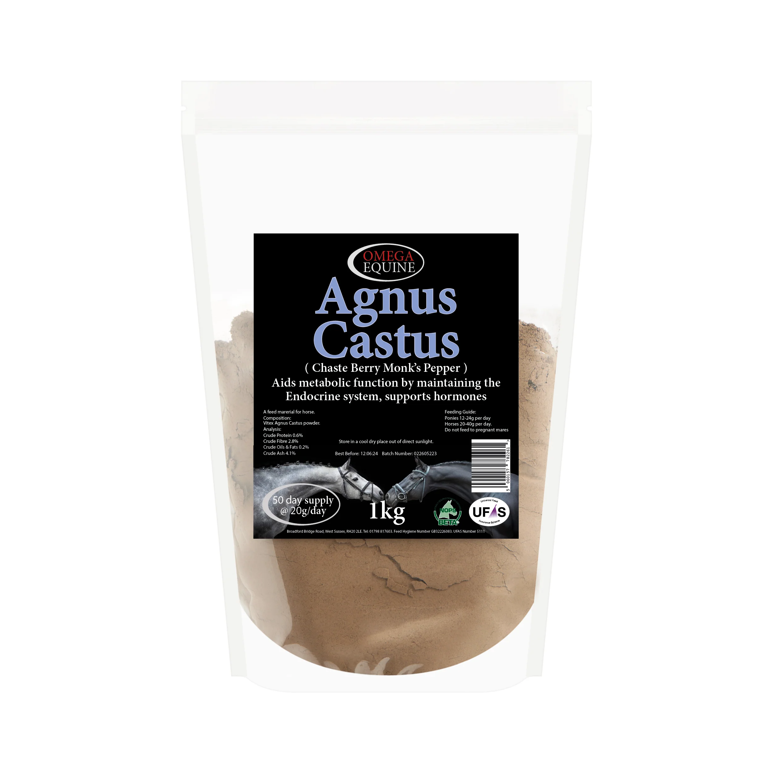 Omega Equine Agnus Castus Powder