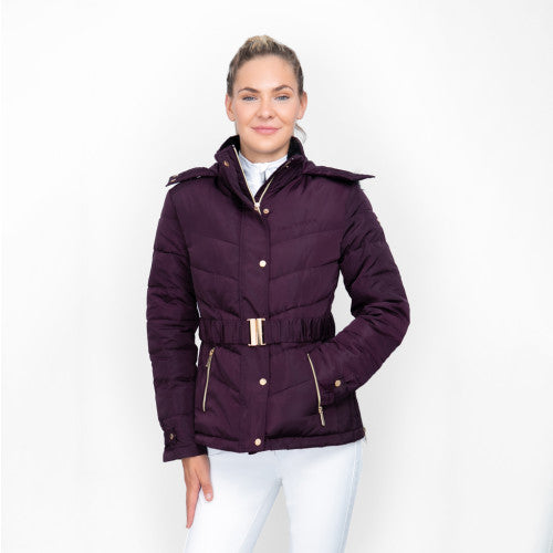 Coldstream Cornhill Quilted Coat Mulberry Purple
