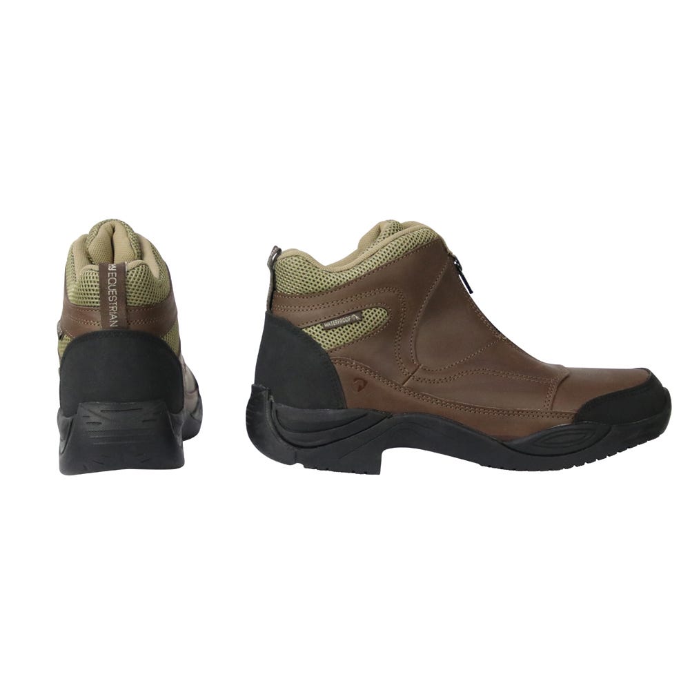 Hy Equestrian Cromford Short Zip Boots - Brown - 41