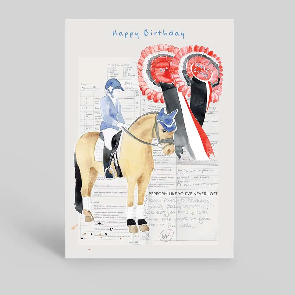 Deckled Edge Arena Card - Happy Birthday, Perform