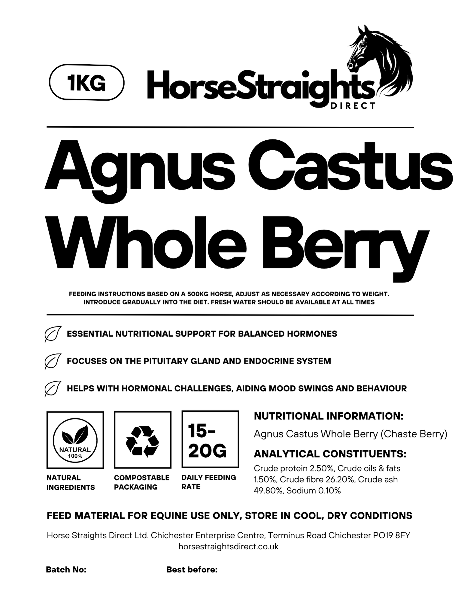 HSD Agnus Castus - Chaste Tree - Whole Berry