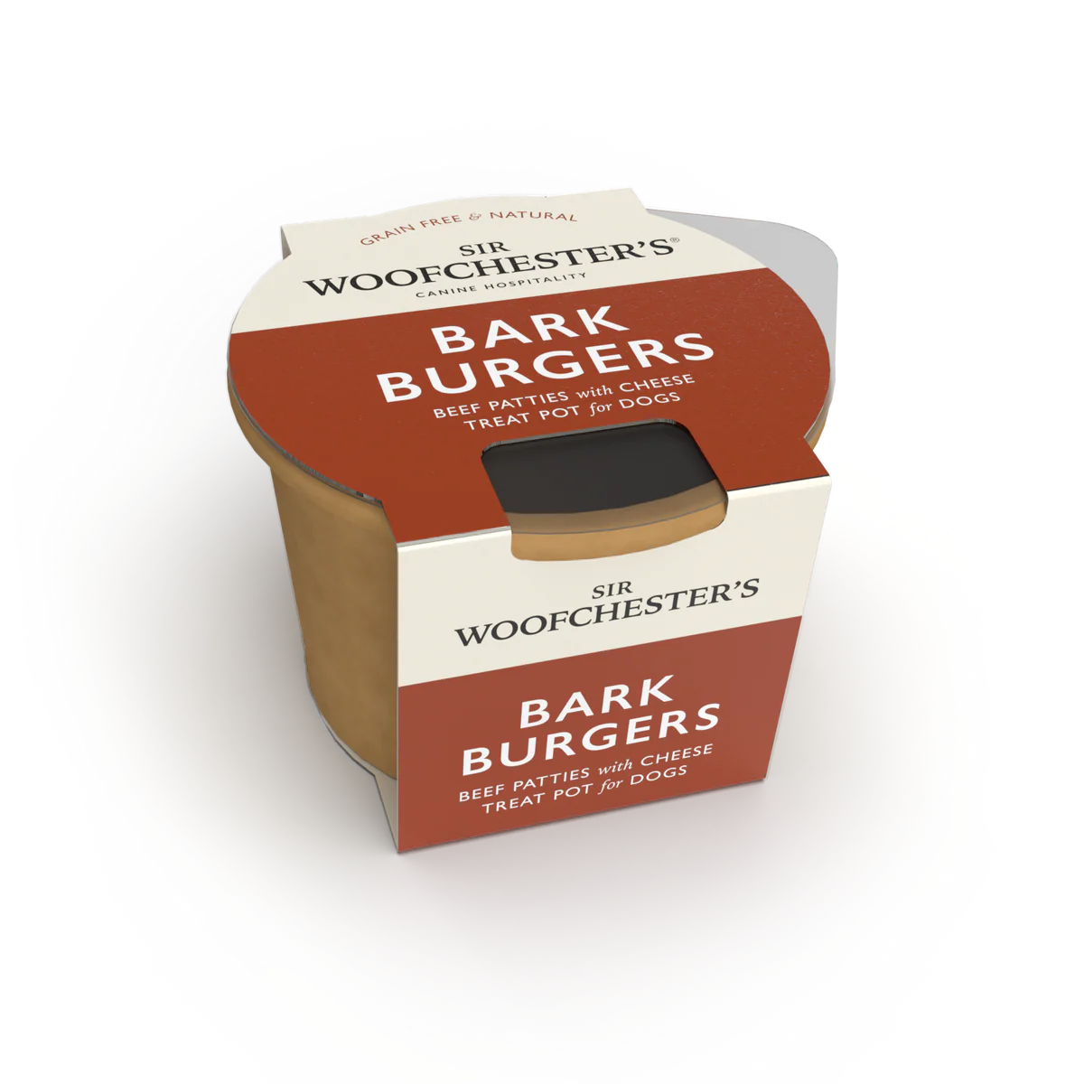 Sir Woofchesters Bark Burgers Treat Pot