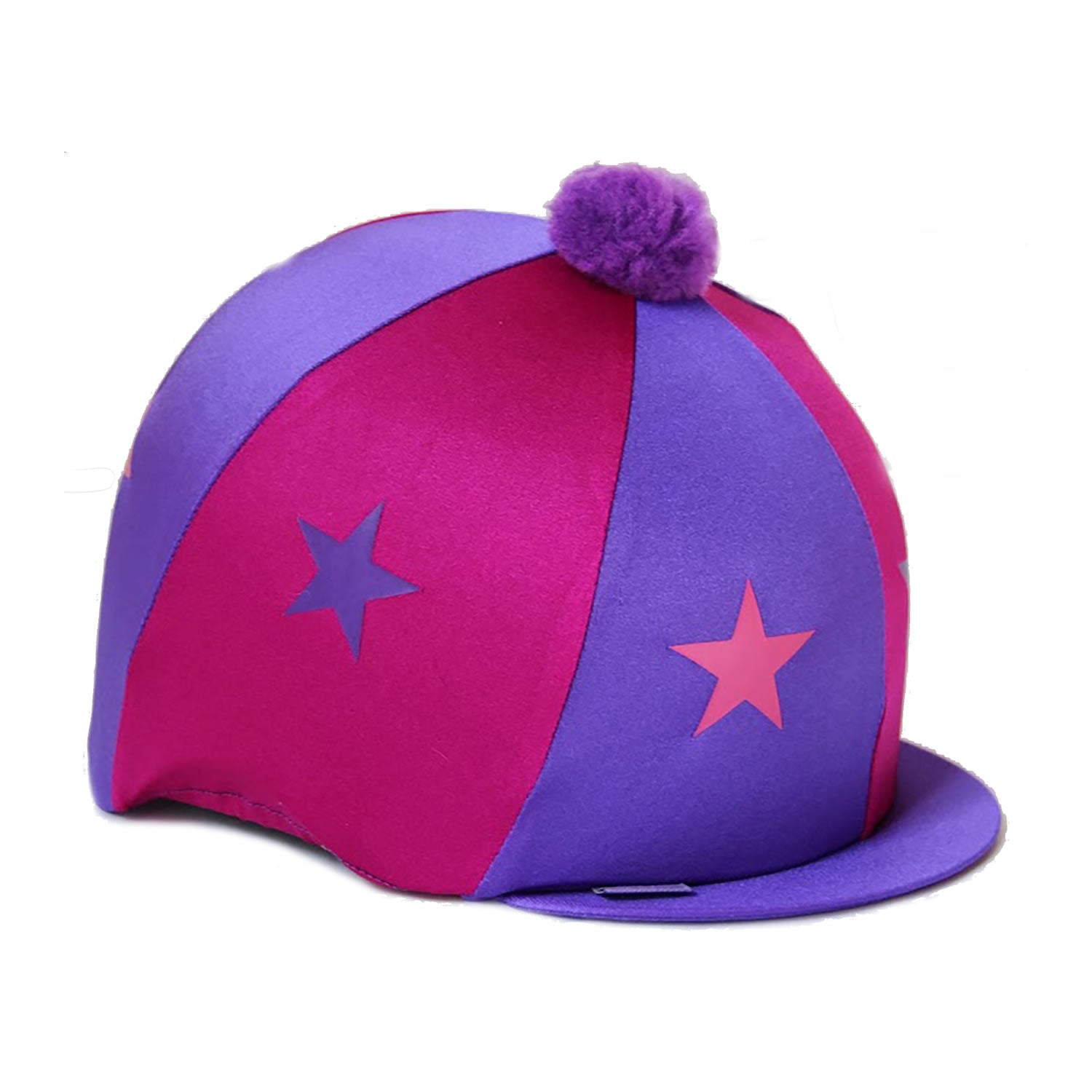 Capz Motif Cap Cover Lycra Starz & Pom Pom
