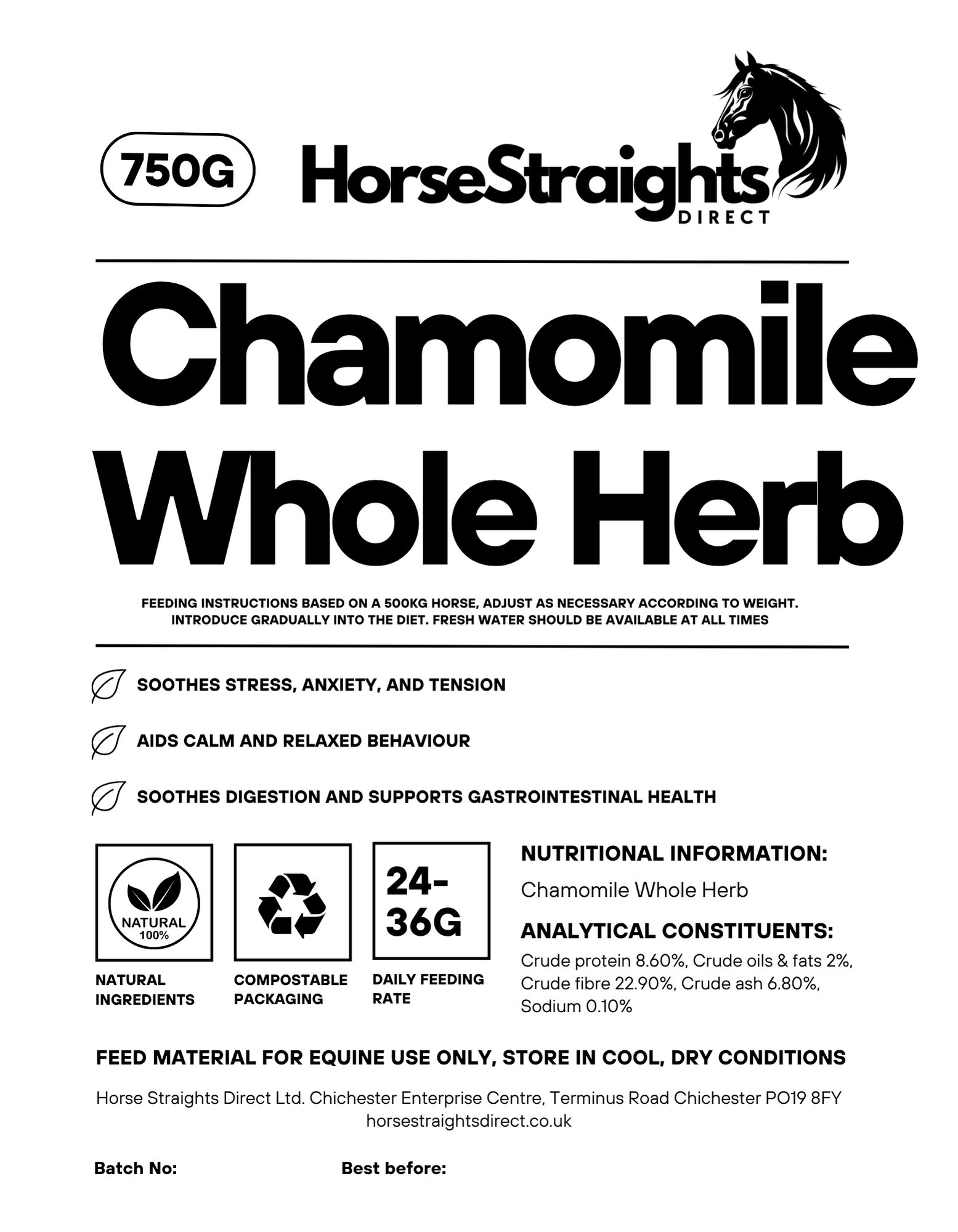 HSD Chamomile Whole Herb