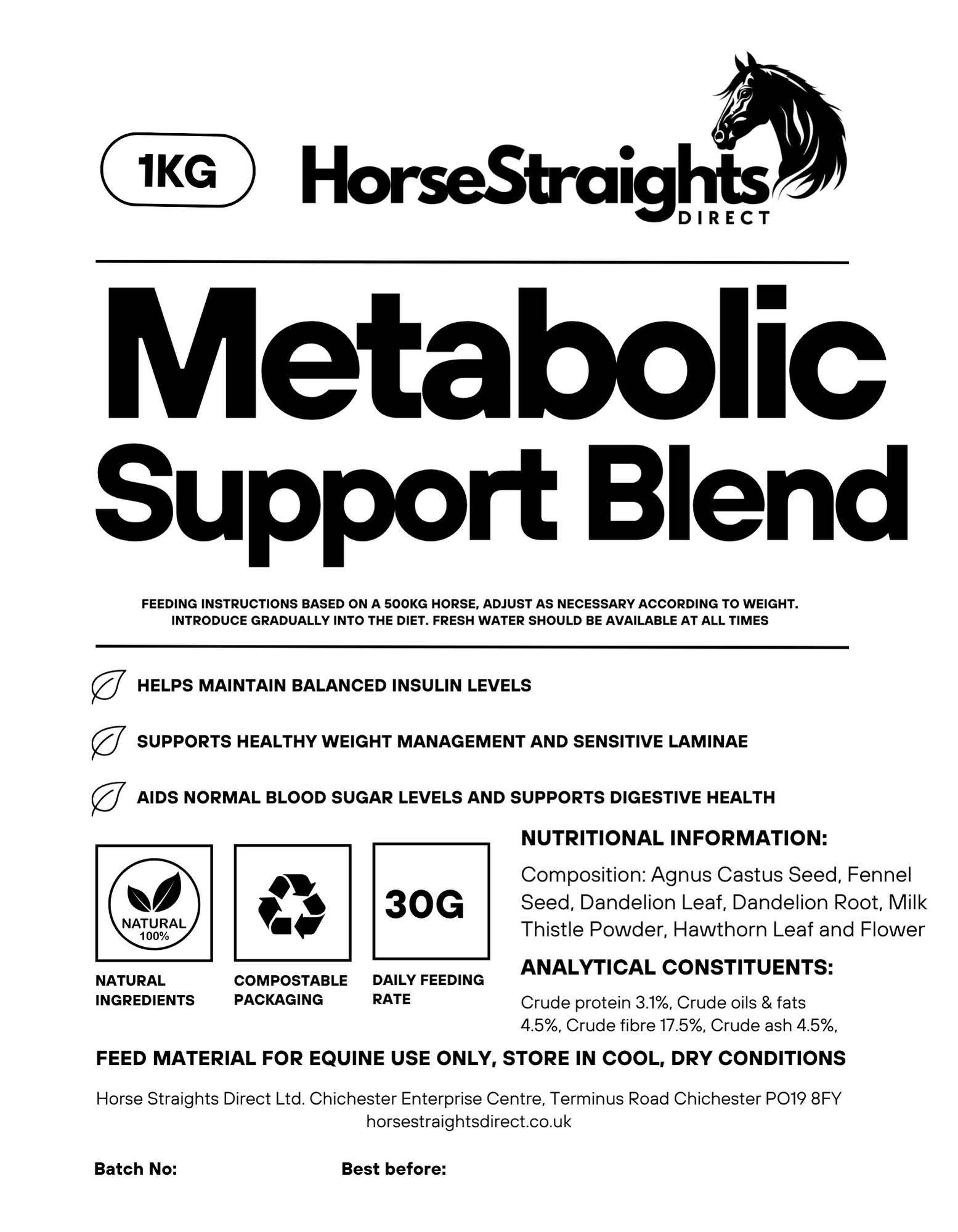 HSD Metabolic Support blend