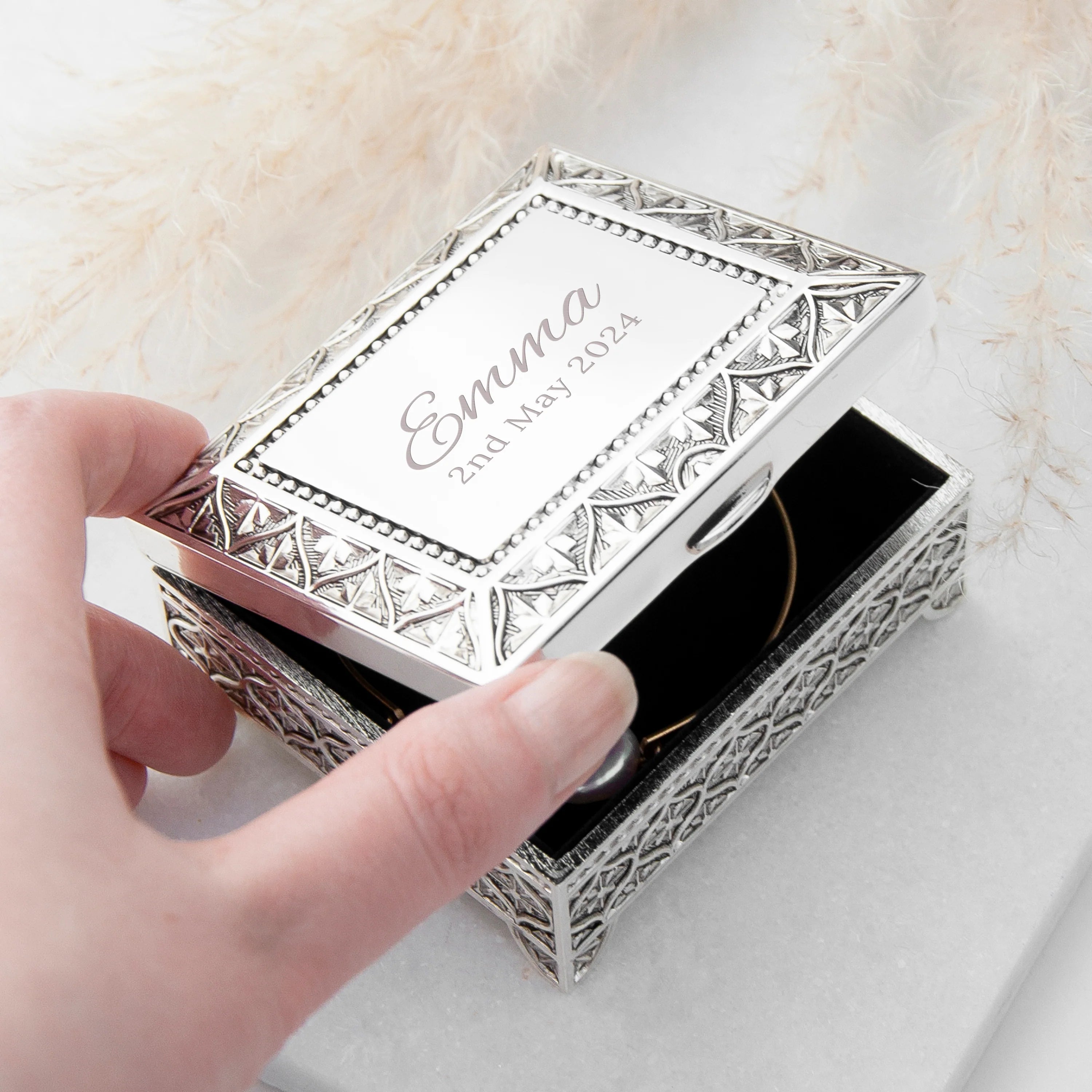 Personalised Miniature Mosaic Trinket Box
