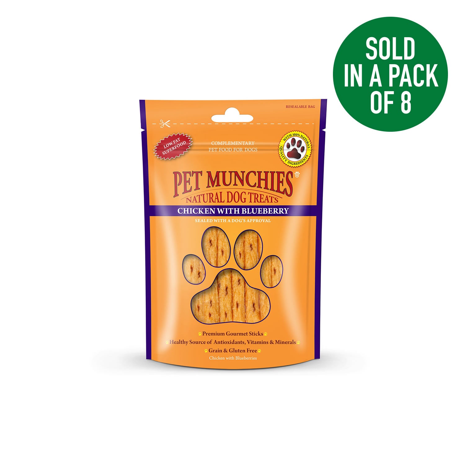 Pet Munchies Chicken With Blueberry Sticks
