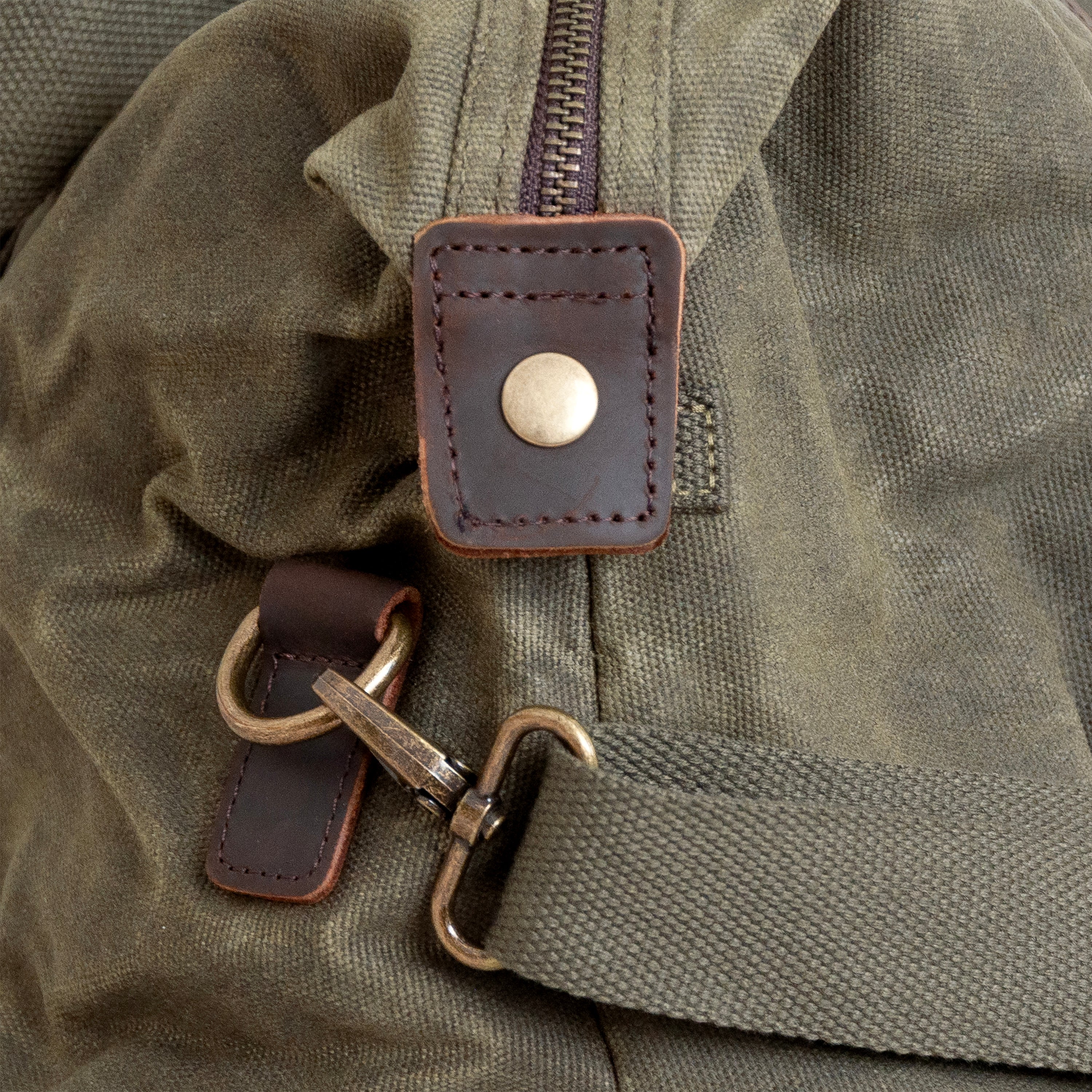 Monogrammed Luxury Waxed Canvas Holdall