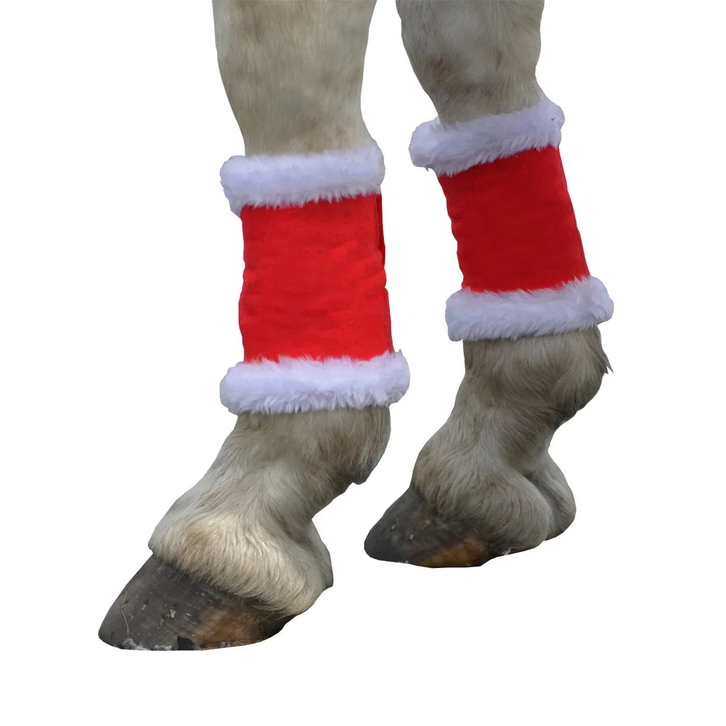 Hy Equestrian Christmas Santa Horse Leg Wraps