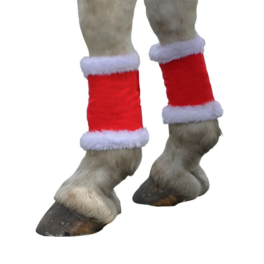 Hy Equestrian Christmas Santa Horse Leg Wraps