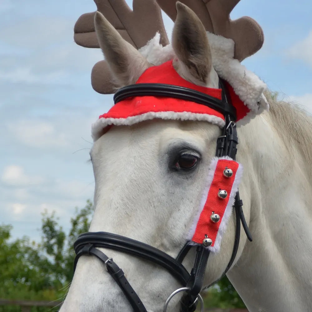 Hy Equestrian Christmas Santa Bridle Set