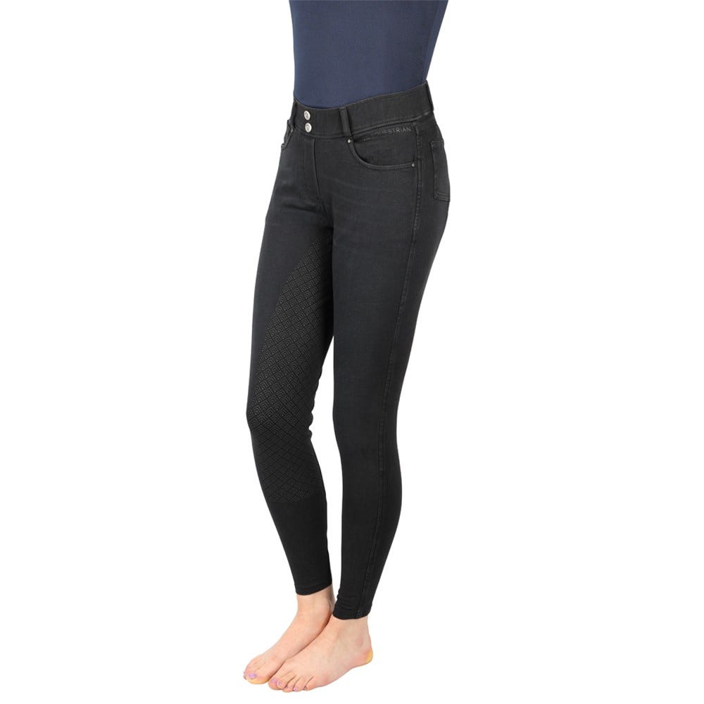 Hy Equestrian Elevate Denim Breeches - Black - 28"