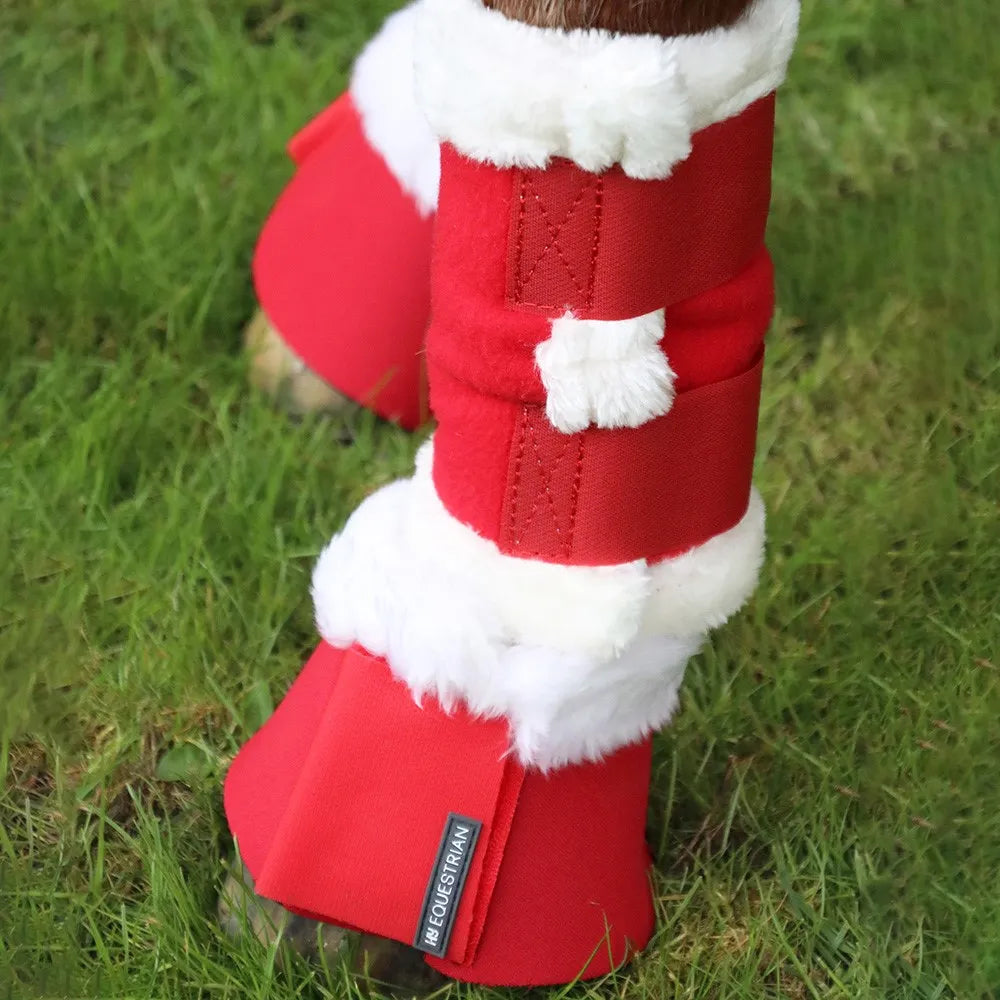 Hy Equestrian Christmas Santa Over Reach Boots