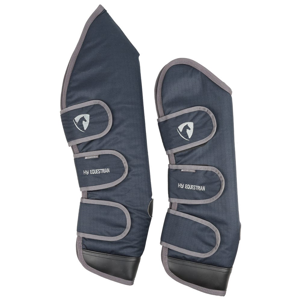 Hy Equestrian Travel Boots - Navy/Grey - Full