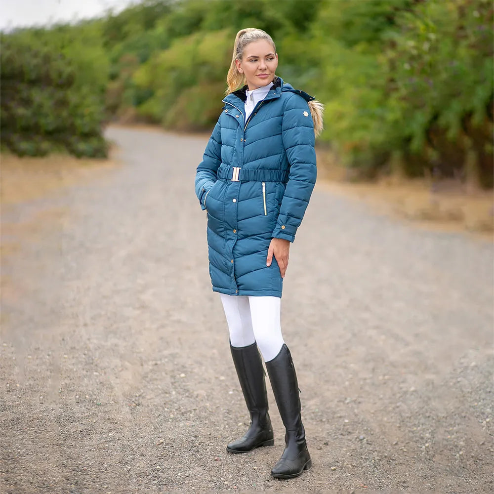 Coldstream Branxton Long Quilted Coat - Classic Insulated Longline Quilted Outerwear