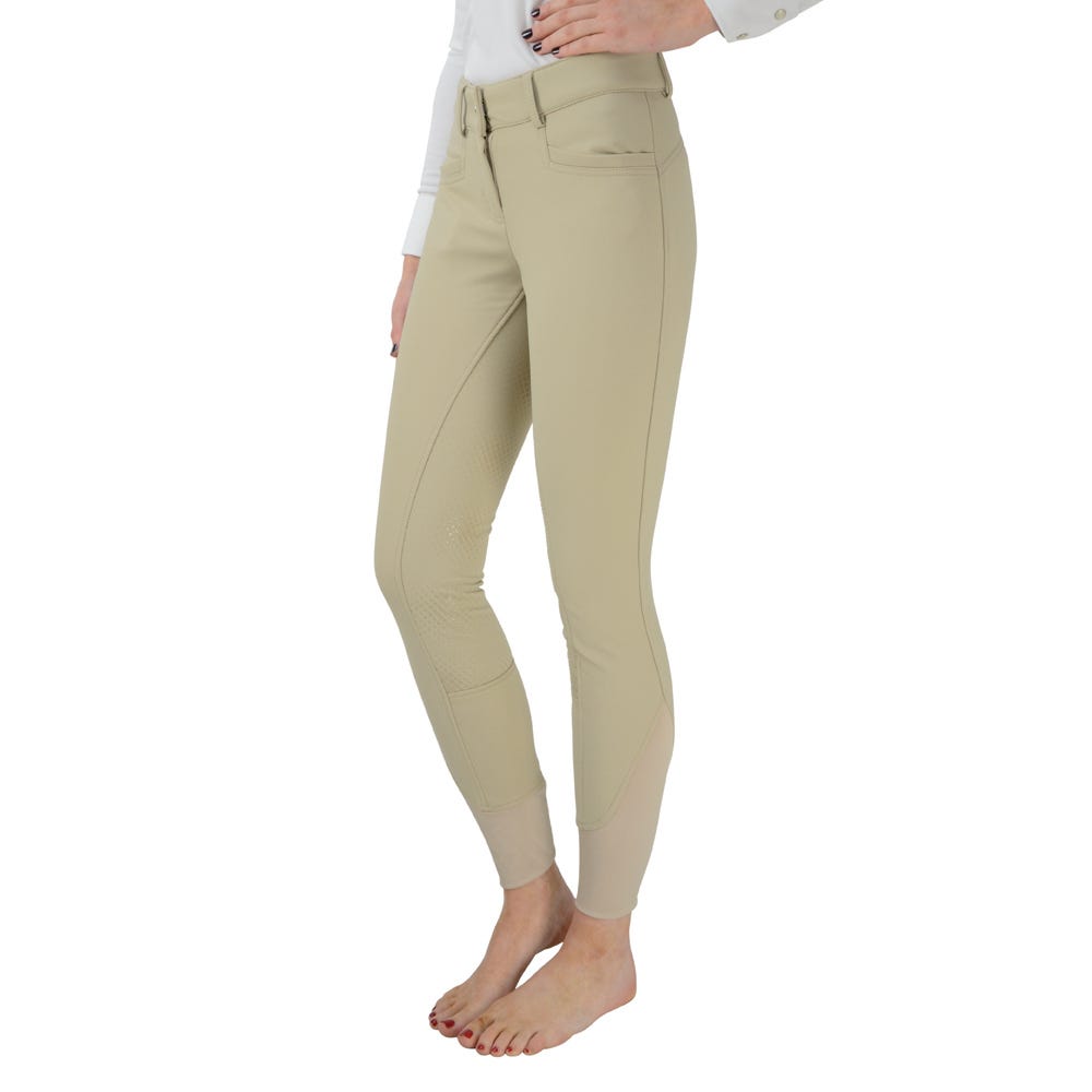 Hy Equestrian Arctic Softshell Ladies Breeches - Beige - 32"