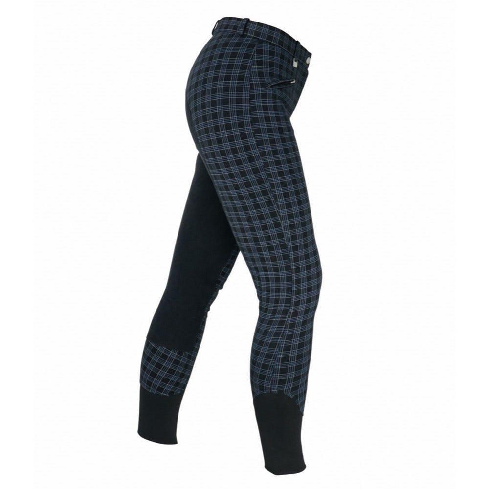 Hy Equestrian Harby Ladies Breeches - Black Check - 32"