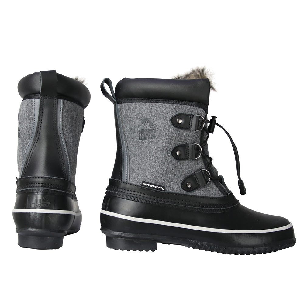 Hy Equestrian Short Mont Dolent Winter Boots - Slate Grey - 39 Standard