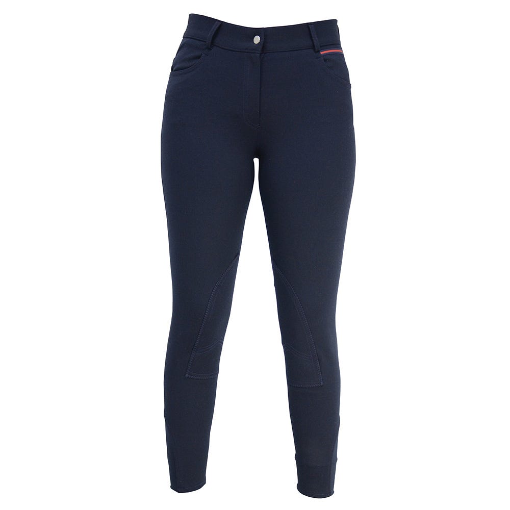 Hy Equestrian Signature Breeches - Marine Blue/Teal - 28"