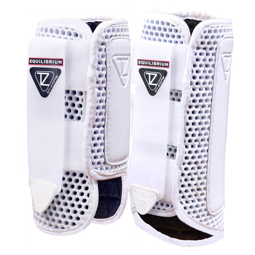Equilibrium Tri-Zone Impact Sports Boots - White - X Small Hind