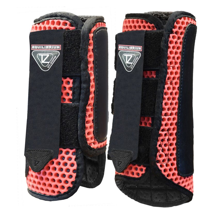 Equilibrium Tri-Zone Impact Sports Boots - Red - Large Hind