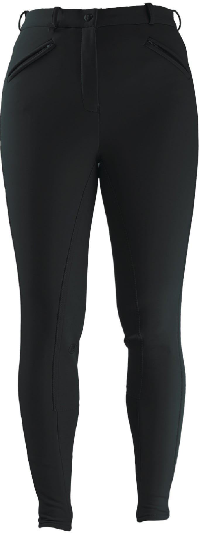 Hy Equestrian Softshell Winter Ladies Breeches - Black - 26''