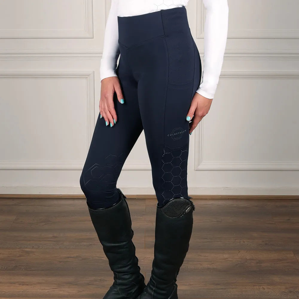 Coldstream Ecclaw Elite Compression Riding Tights Navy