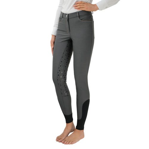 Hy Equestrian Merlewood Ladies Breeches - Grey - 30"