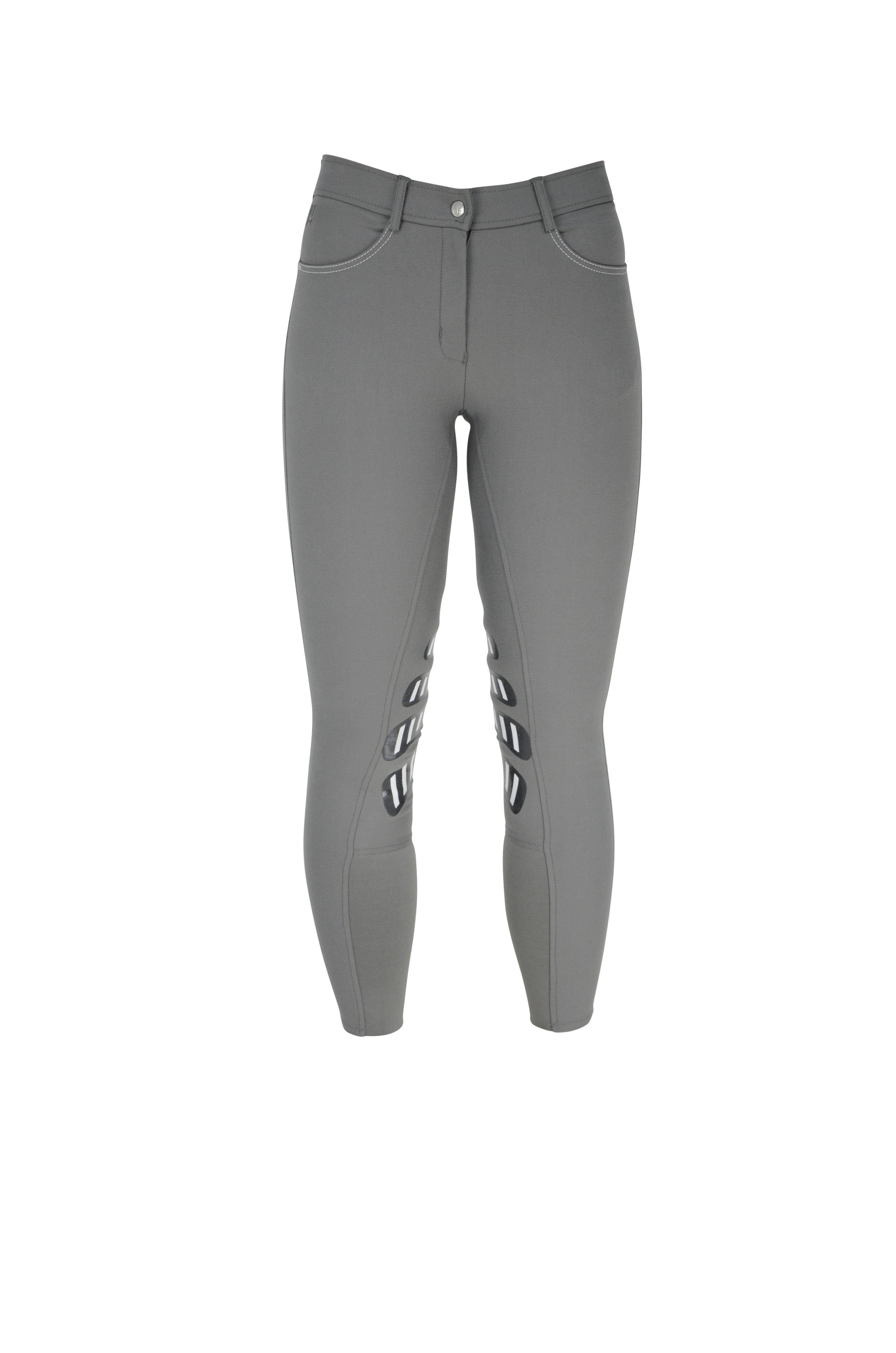 Hy Equestrian Selby Cool Ladies Breeches - Grey - 30"
