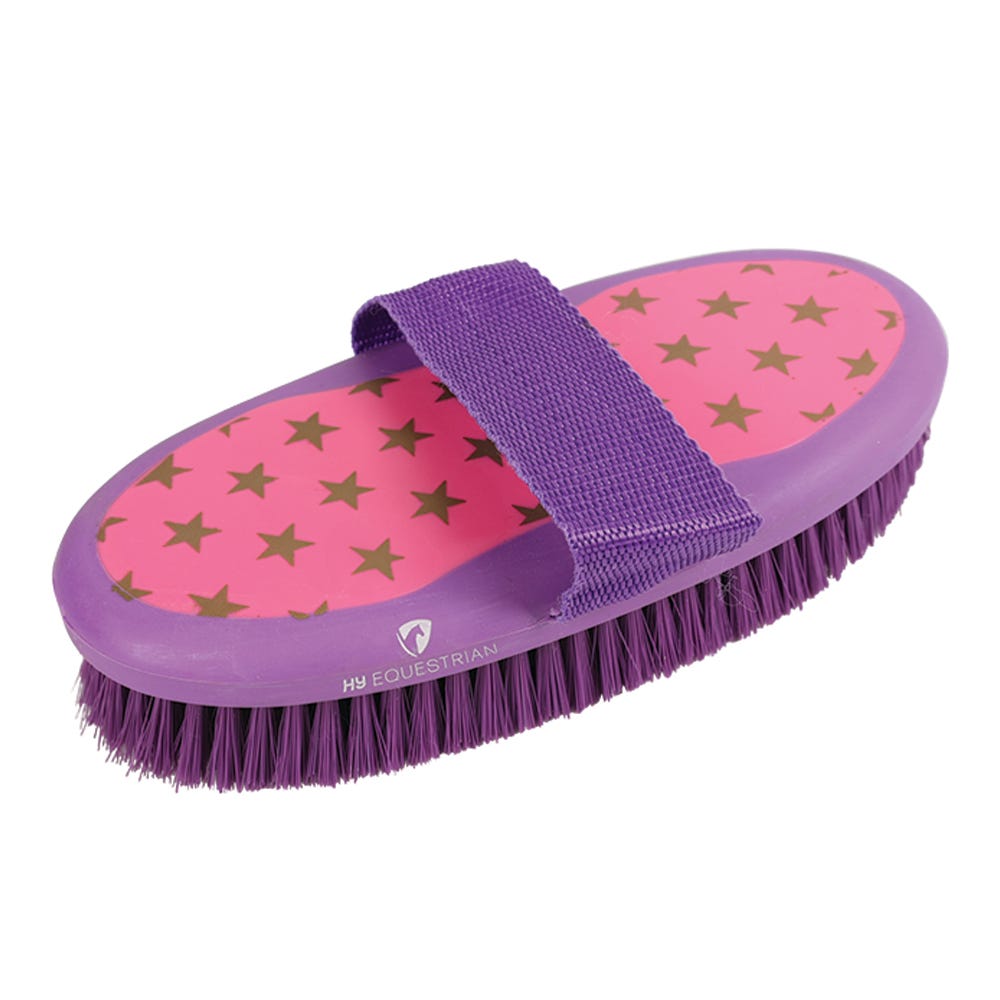 Hy Equestrian Star Easy Grip Body Brush