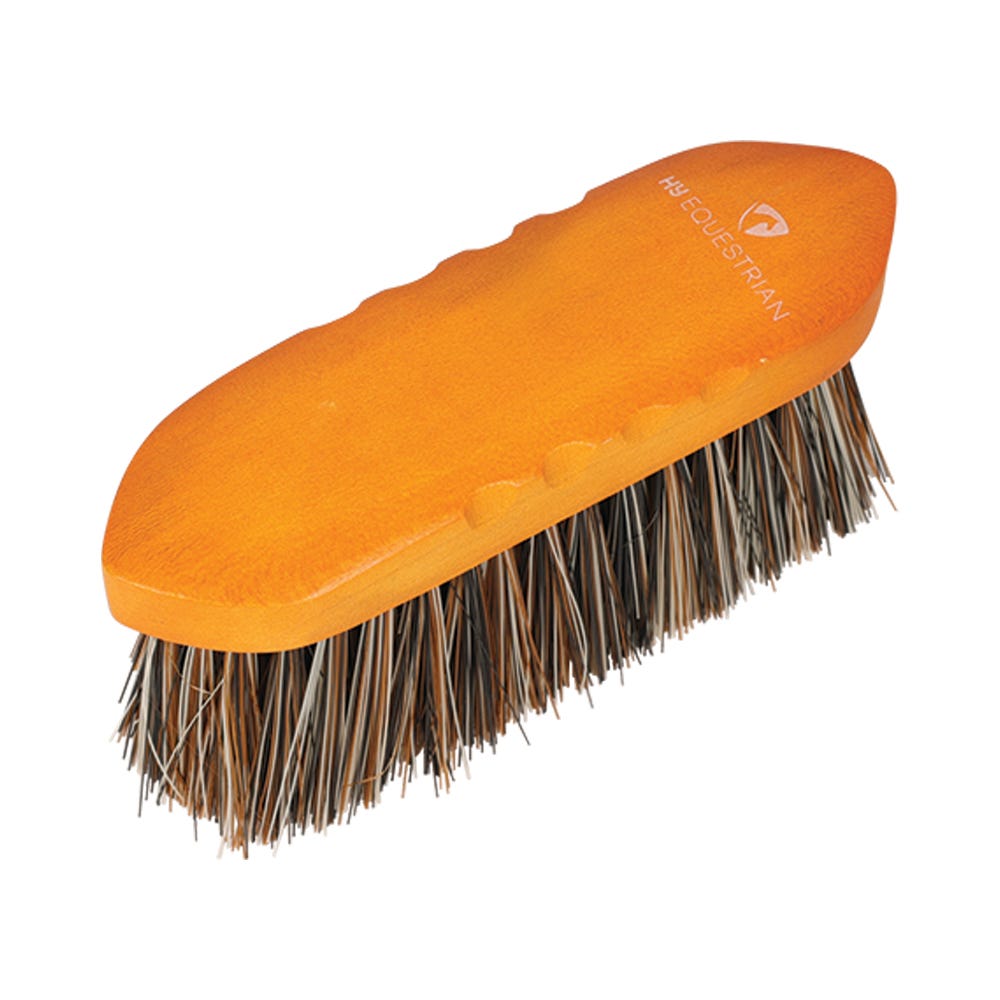 Hy Equestrian Luxury Flick Dandy Brush - Tan - Large