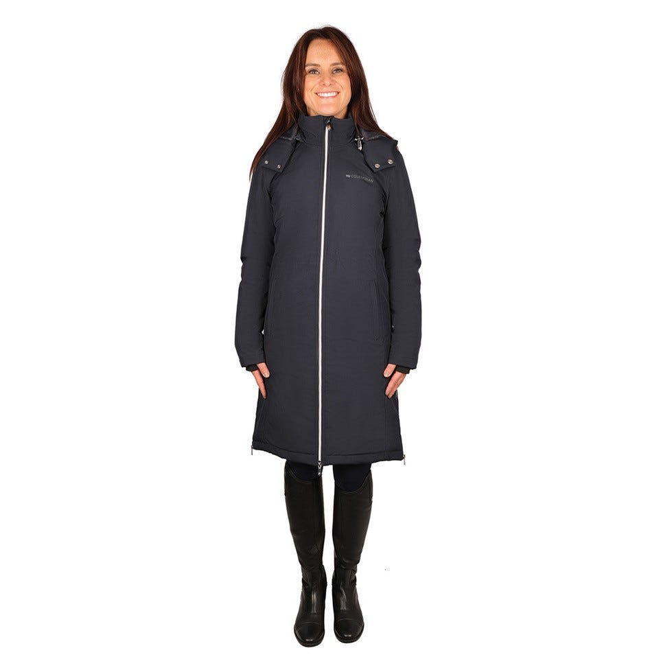 Hy Equestrian Elevate Guard Waterproof Coat - Navy - XX Large