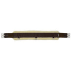 Hy Equestrian Detachable Faux Fur Elasticated Girth - Natural/Brown - 54"