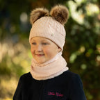 Hy Equestrian Morzine Children's Hat And Snood Set