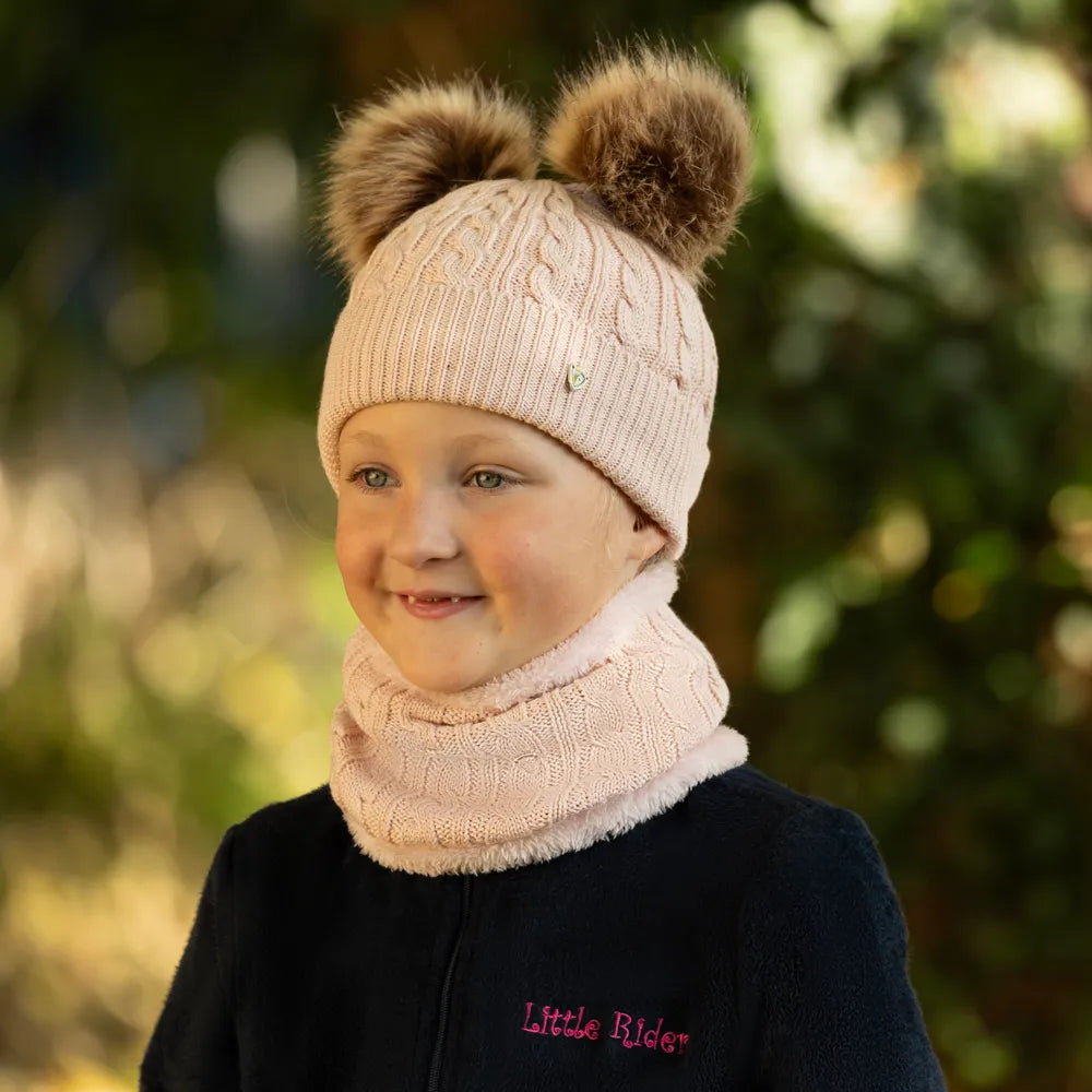 Hy Equestrian Morzine Children's Hat And Snood Set