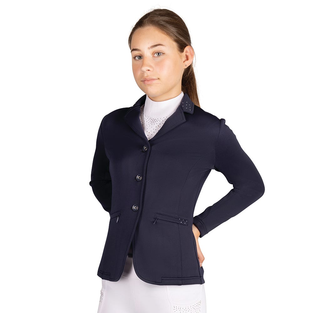Hy Equestrian Children's Roka Regal Show Jacket - Navy - 7-8 Years