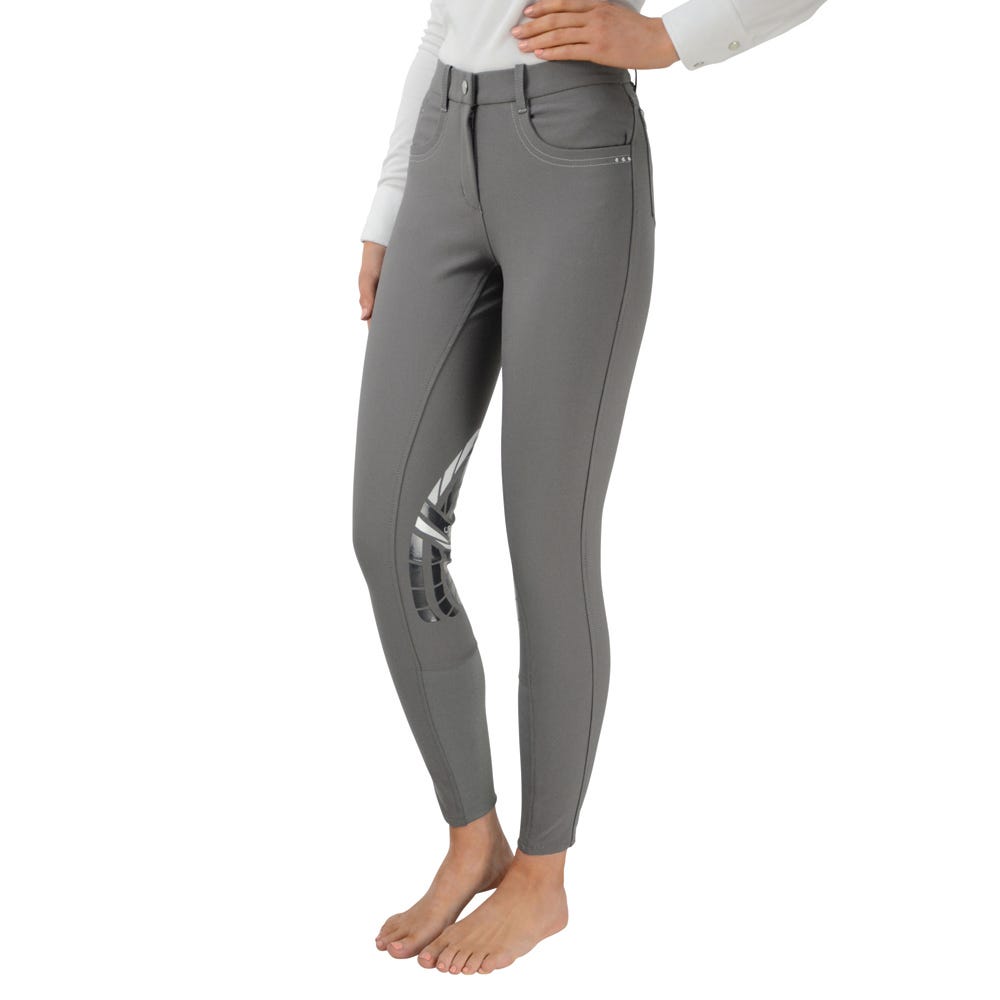 Hy Equestrian Corby Cool Ladies Breeches - Grey - 30"