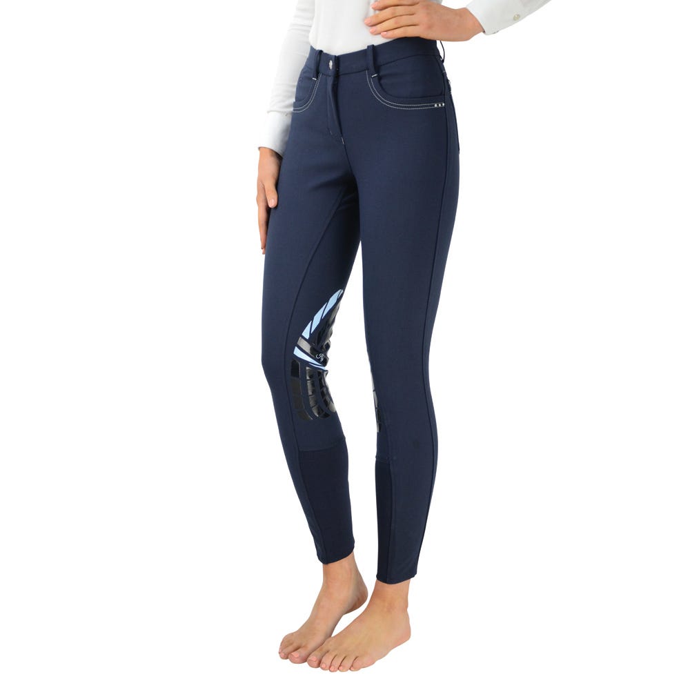 Hy Equestrian Corby Cool Ladies Breeches - Navy - 32"