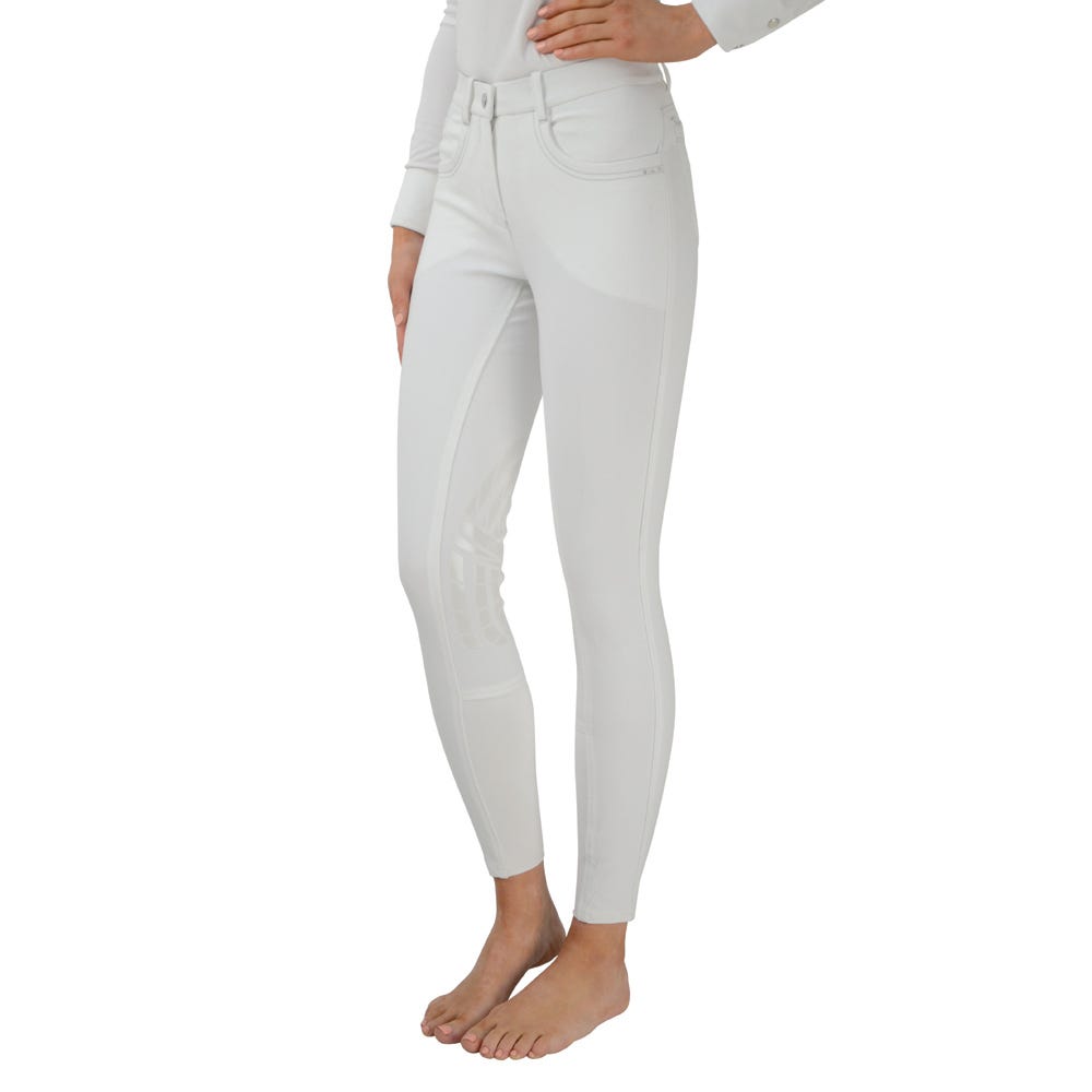 Hy Equestrian Corby Cool Ladies Breeches - White - 30"
