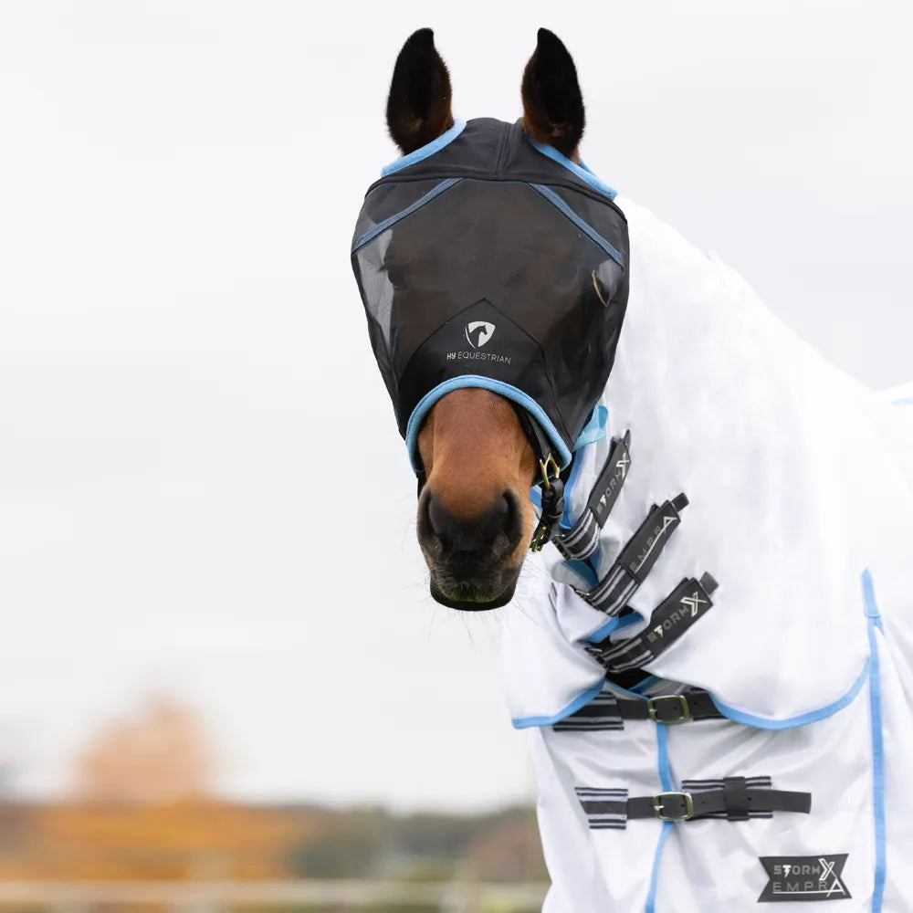 Hy Equestrian Mesh Half Mask without Ears