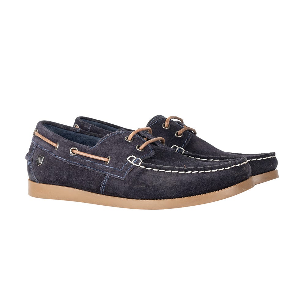 Hy Equestrian Savona Deck Shoes - Navy - Adult 7