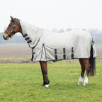 DefenceX Shield Rain-Repel Mesh Combi Fly Rug - Grey/Navy - 7'3"