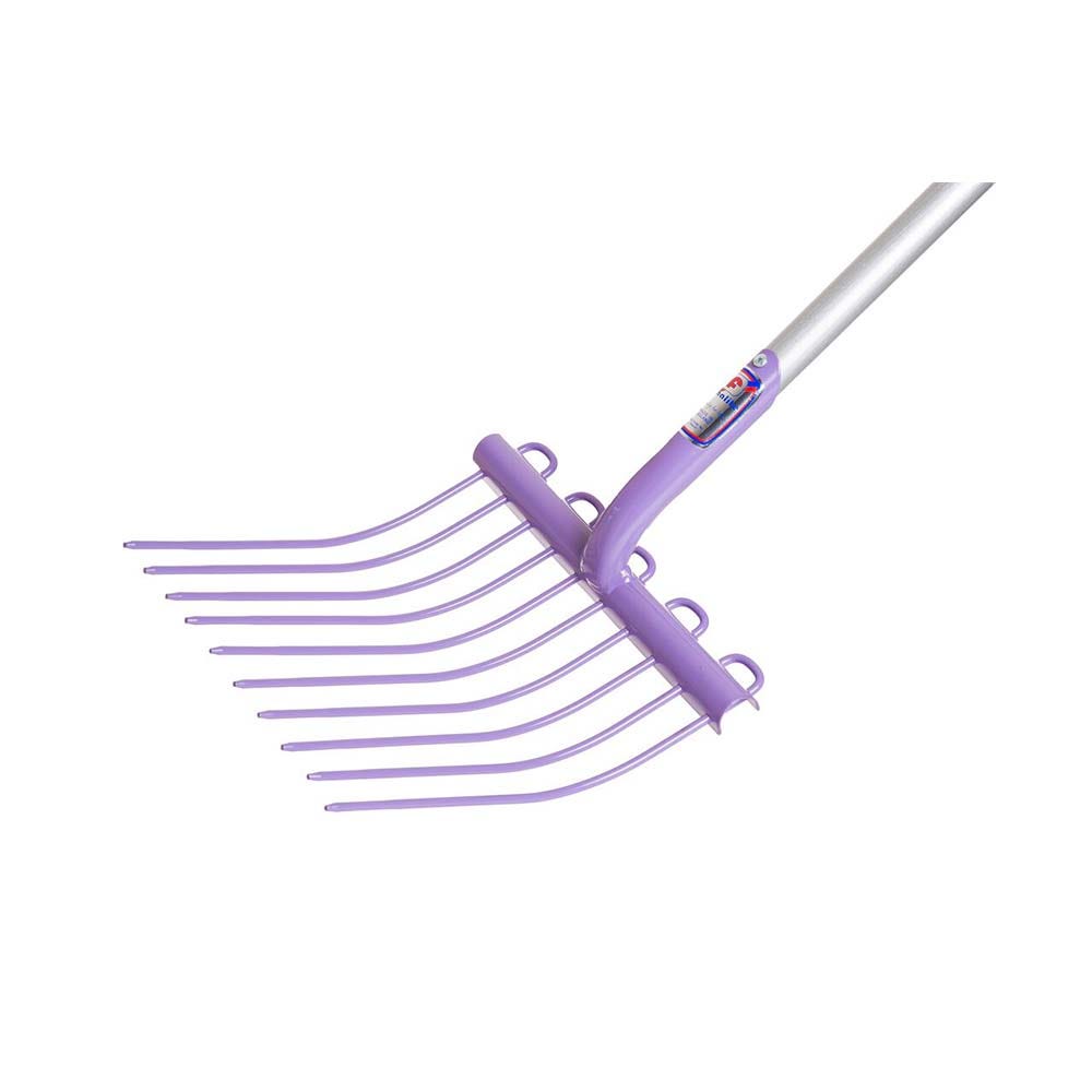 Fyna-Lite Multi Mucka Stable Fork - Long Handle (10PLPURPLE) - 120cm