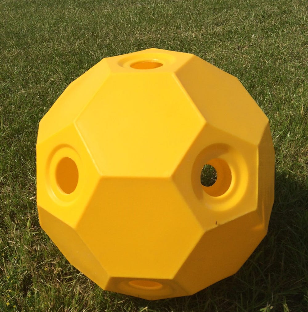 Parallax Small Holed Hay Play - Yellow - 43cm