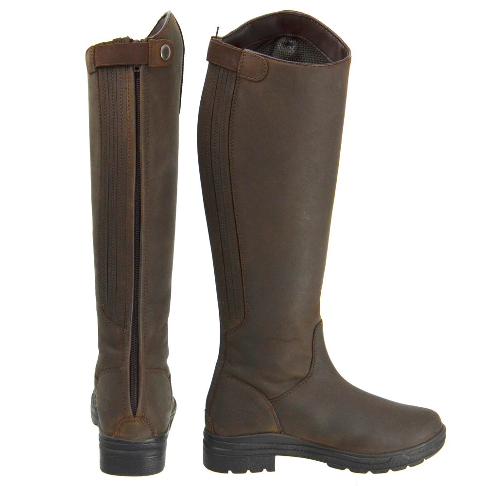 Hy Equestrian Waterford Country Riding Boots - Dark Brown - 41