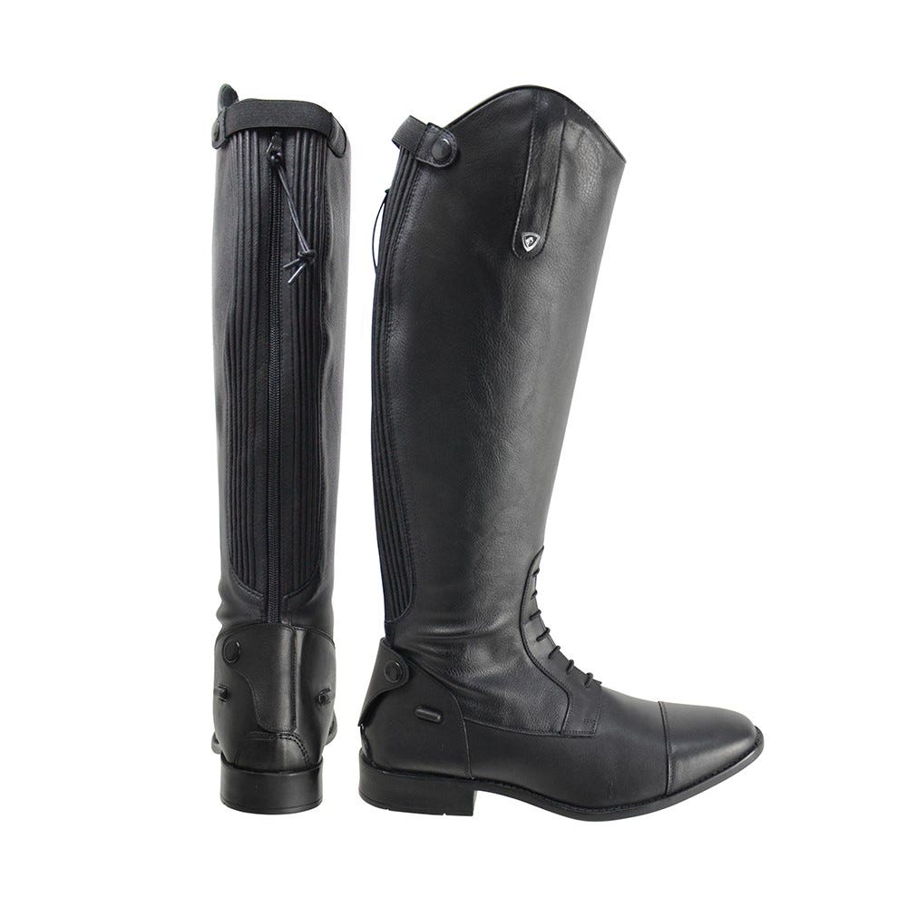 Hy Equestrian Tuscan Field Riding Boot - Black - 37 Wide