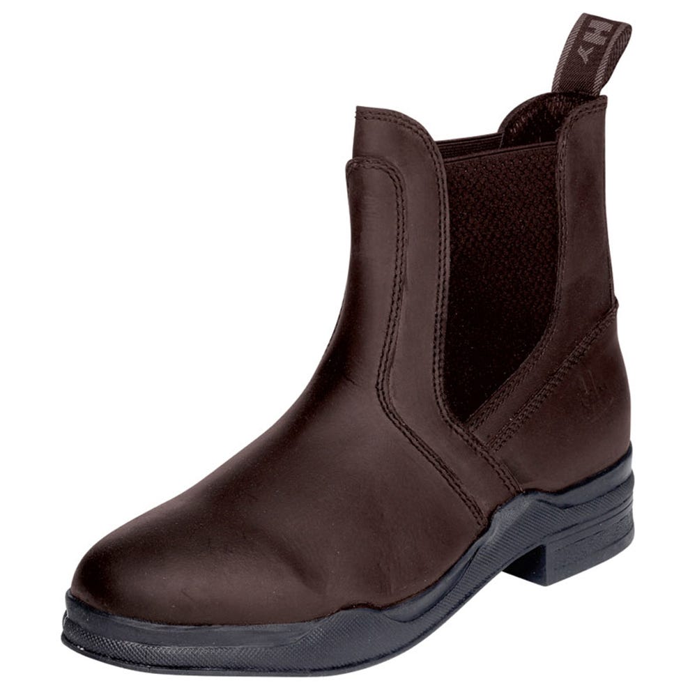 Hy Equestrian Wax Leather Jodhpur Boot - Brown - 9