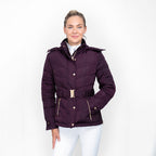 Coldstream Cornhill Quilted Coat Mulberry Purple