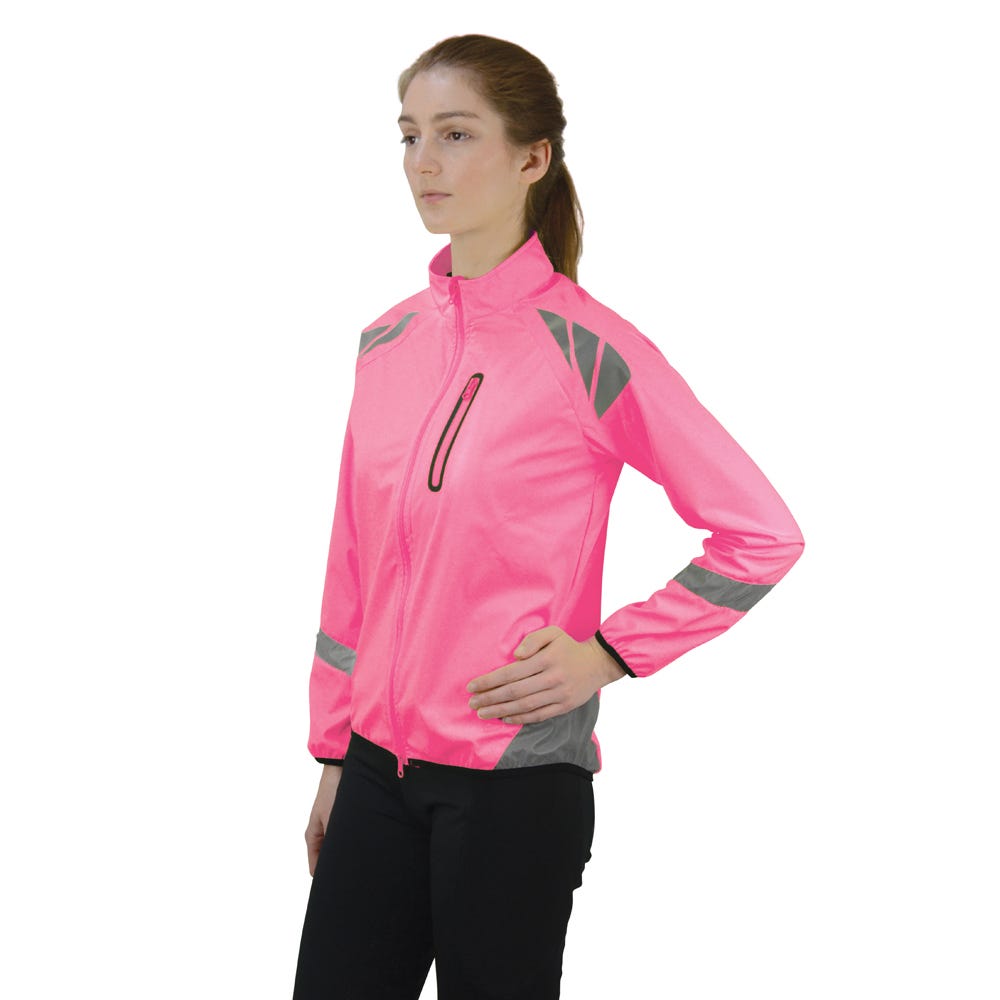 Reflector Jacket by Hy Equestrian - Pink - X Large