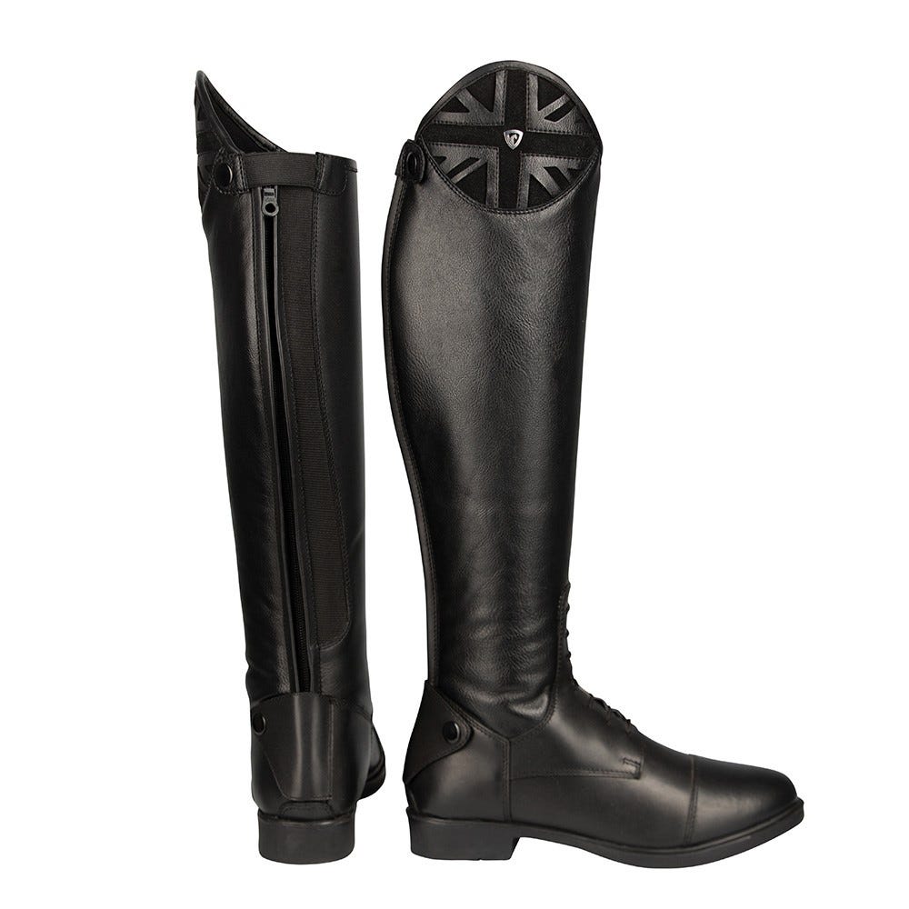 Hy Equestrian Union Jack Riding Boots - Black - 36